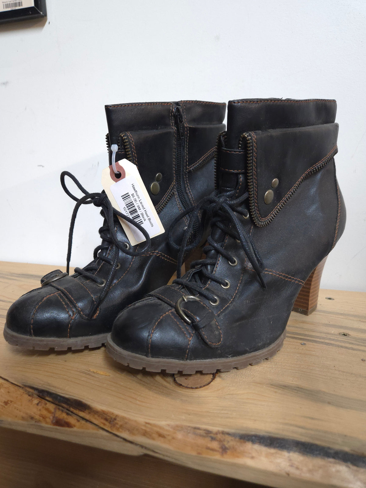 Hawthorn Laced Heel Boots