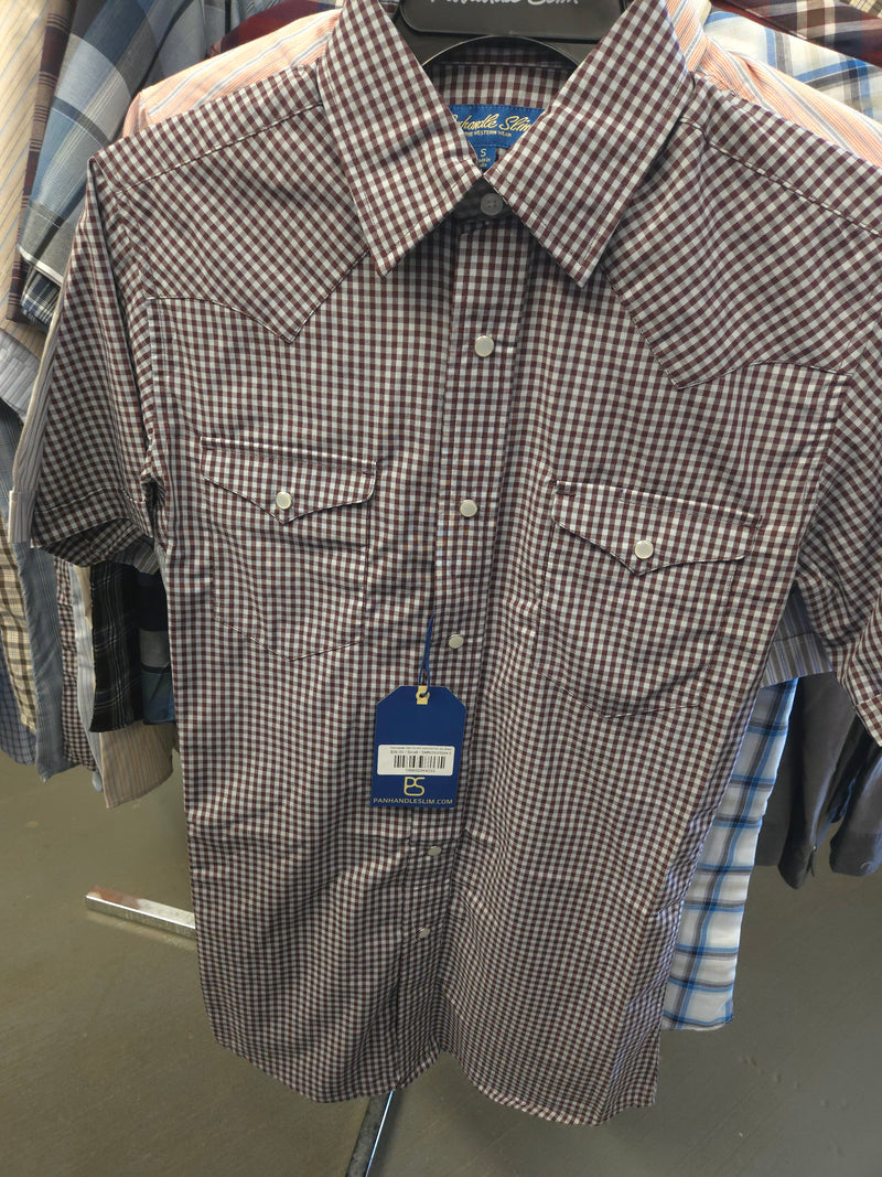 Panhandle Slim PLAID ASSORTED Short Sleeve SNAP