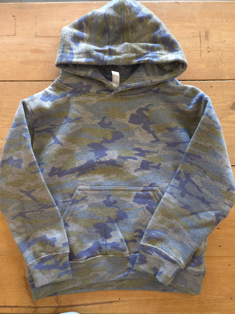 Off The Beaten Path Saddlery - Salmon, Idaho Camo Kids Hoodie