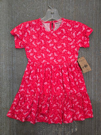 Boots & Hearts Dress - Red - Montana Co