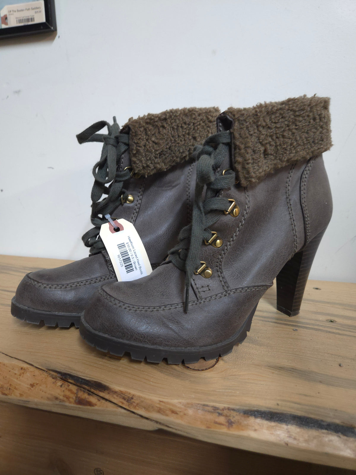 Hawthorn Laced Heel Boots