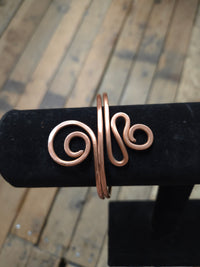 Copper And Silver Wrist Cuffs