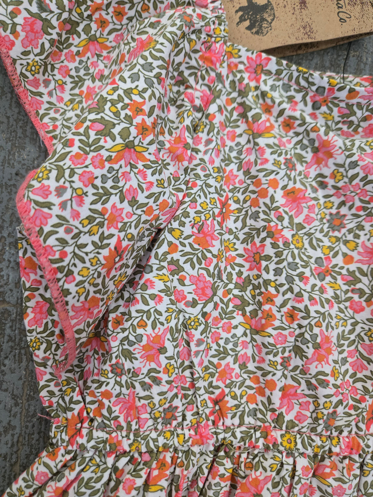 Girl's Floral Flutter Dress - Montana Co
