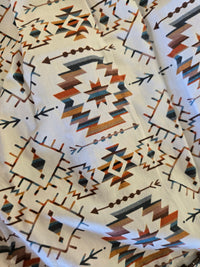 Girl's White Aztec Dress