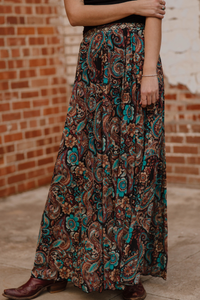 Sagebrush Swirl Maxi Skirt - Sterling Kreek