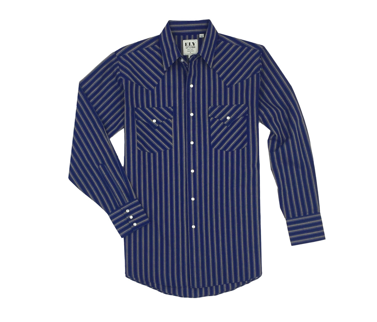 Ely Cattleman Men's Long Sleeve Stripes