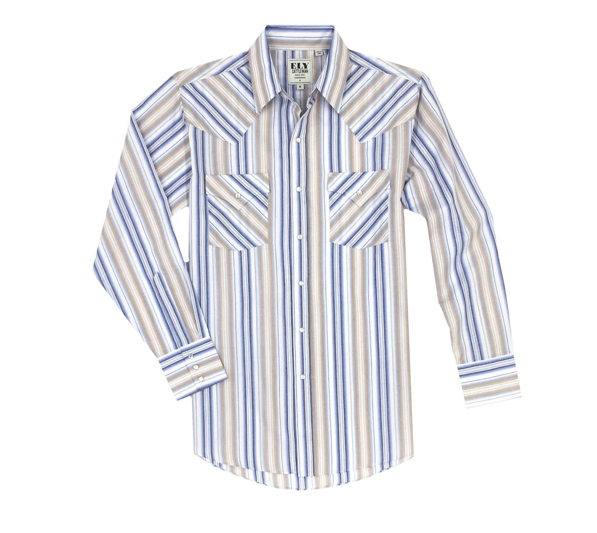 Ely Cattleman Men's Long Sleeve Stripes