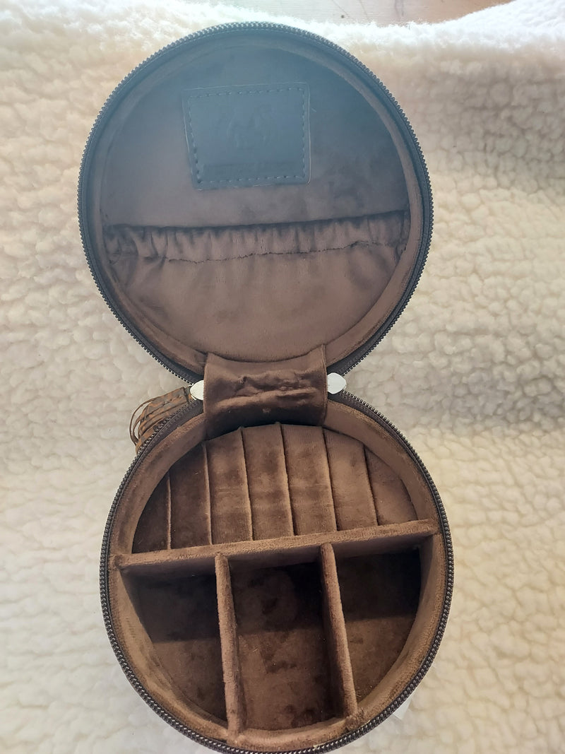 Leather Tooled Jewelry Box
