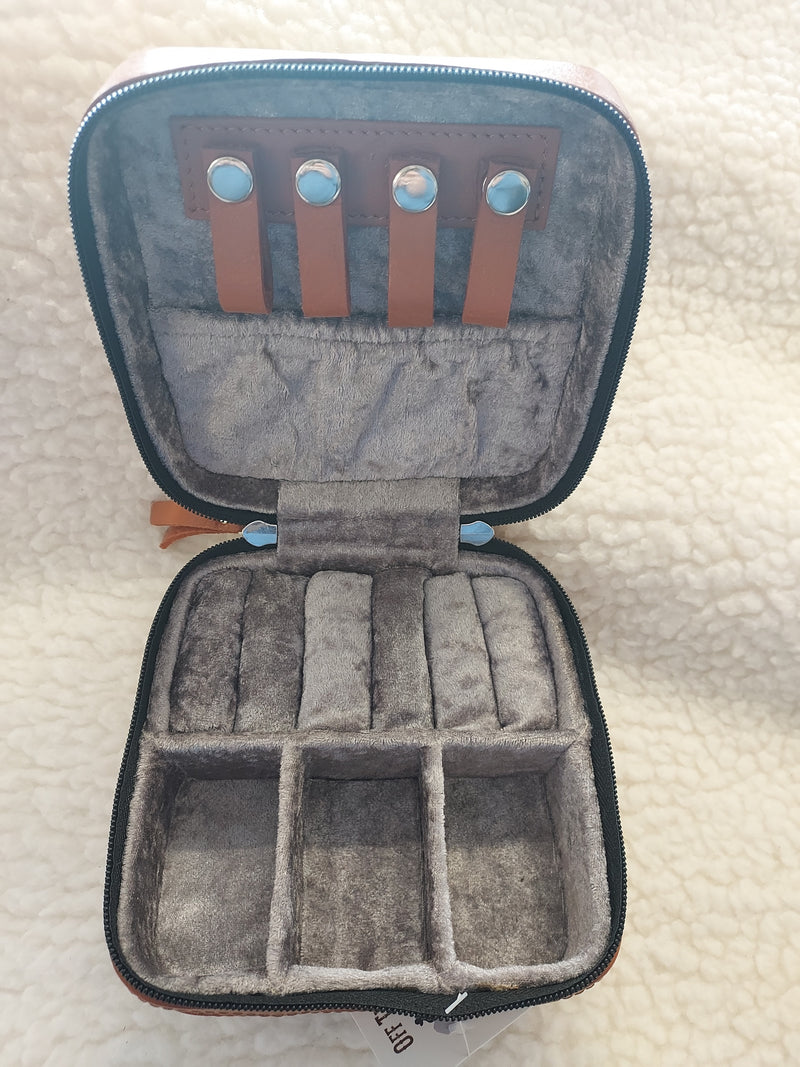 Leather Tooled Jewelry Box