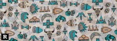 100% Silk Scarf Patterened