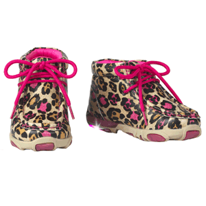 Twister Maisie Moccasins - Pink Leopard