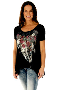 Feathers/Concho Mini Sharktail