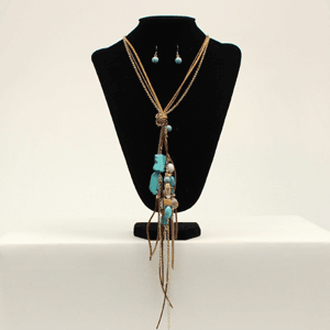 Silver Strike Turquoise Strand Necklace
