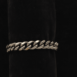 Silver Strike Men's Gunmetal Chain Bracelet