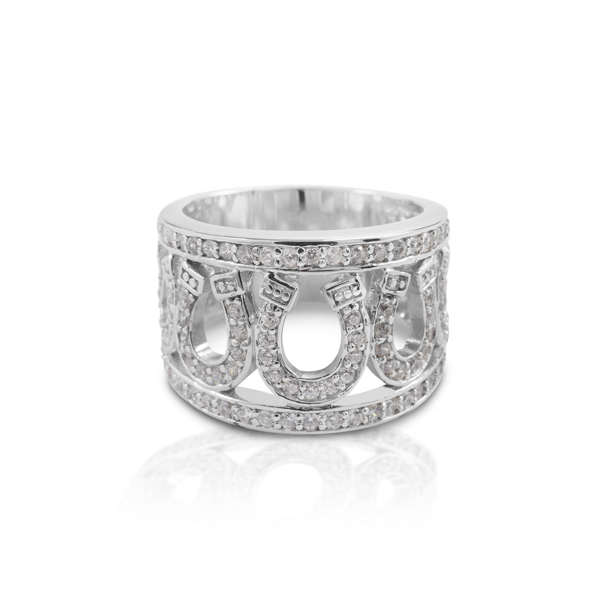 Kelly Herd , Seven Horseshoe Ring - Sterling Silver