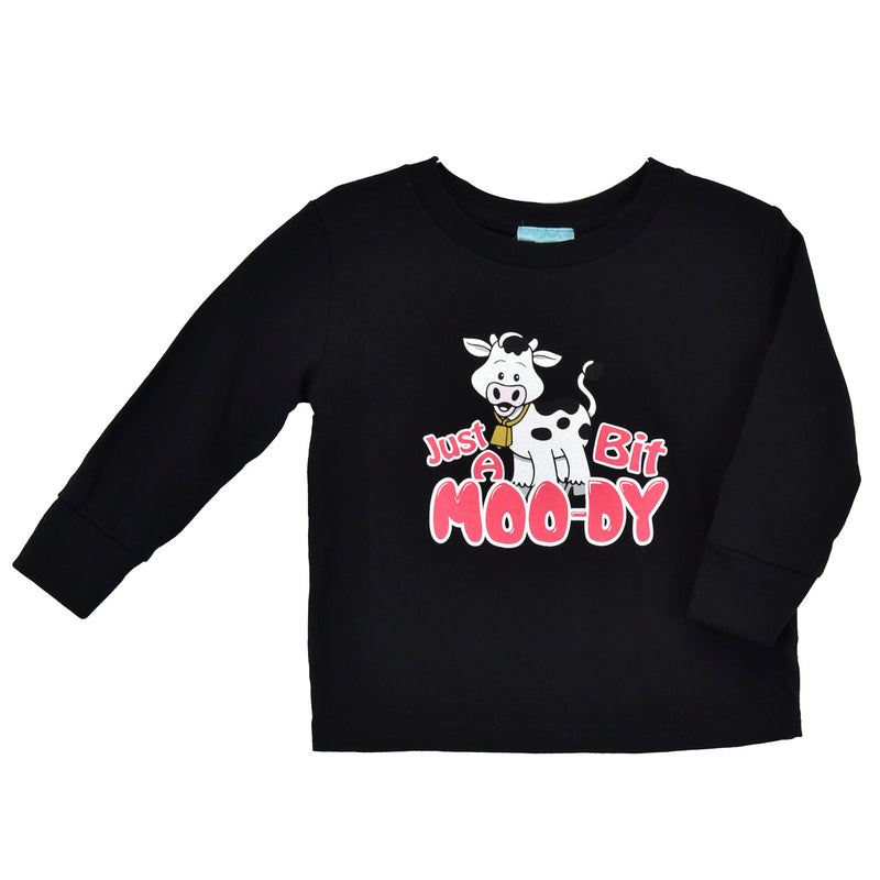 "Just a Bit Moody" Toddler Girls T-Shirt