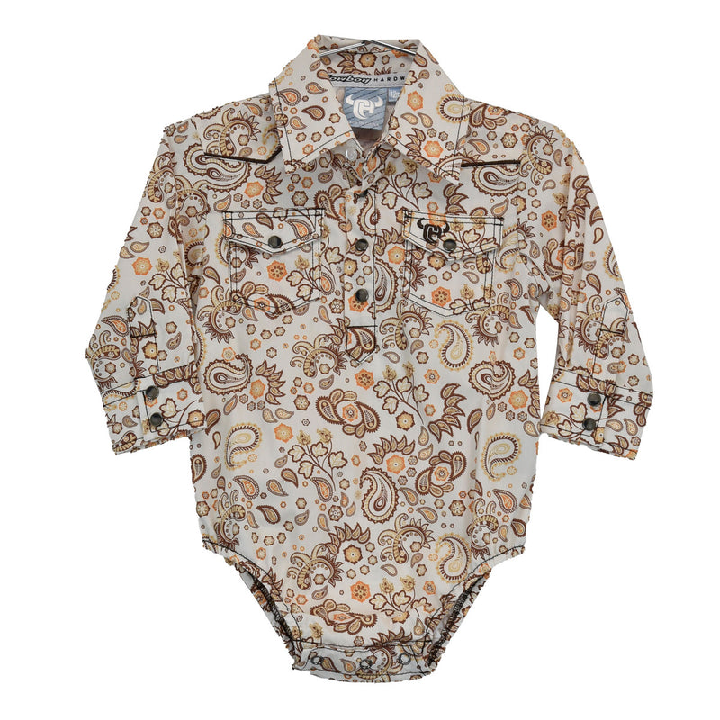 Paisley Long Sleeve Romper